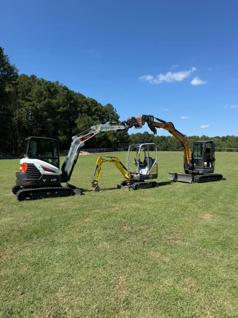 Mini excavators
